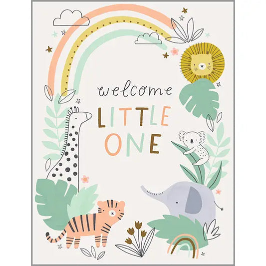 Baby Greeting Card - in the Jungle