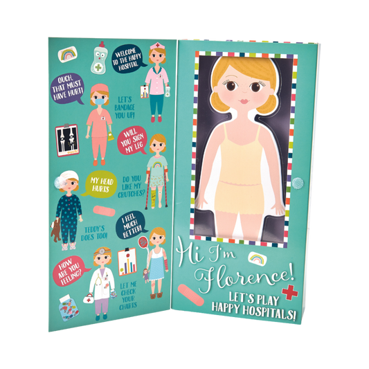 Wooden Magnetic Dress Up Doll - Florence