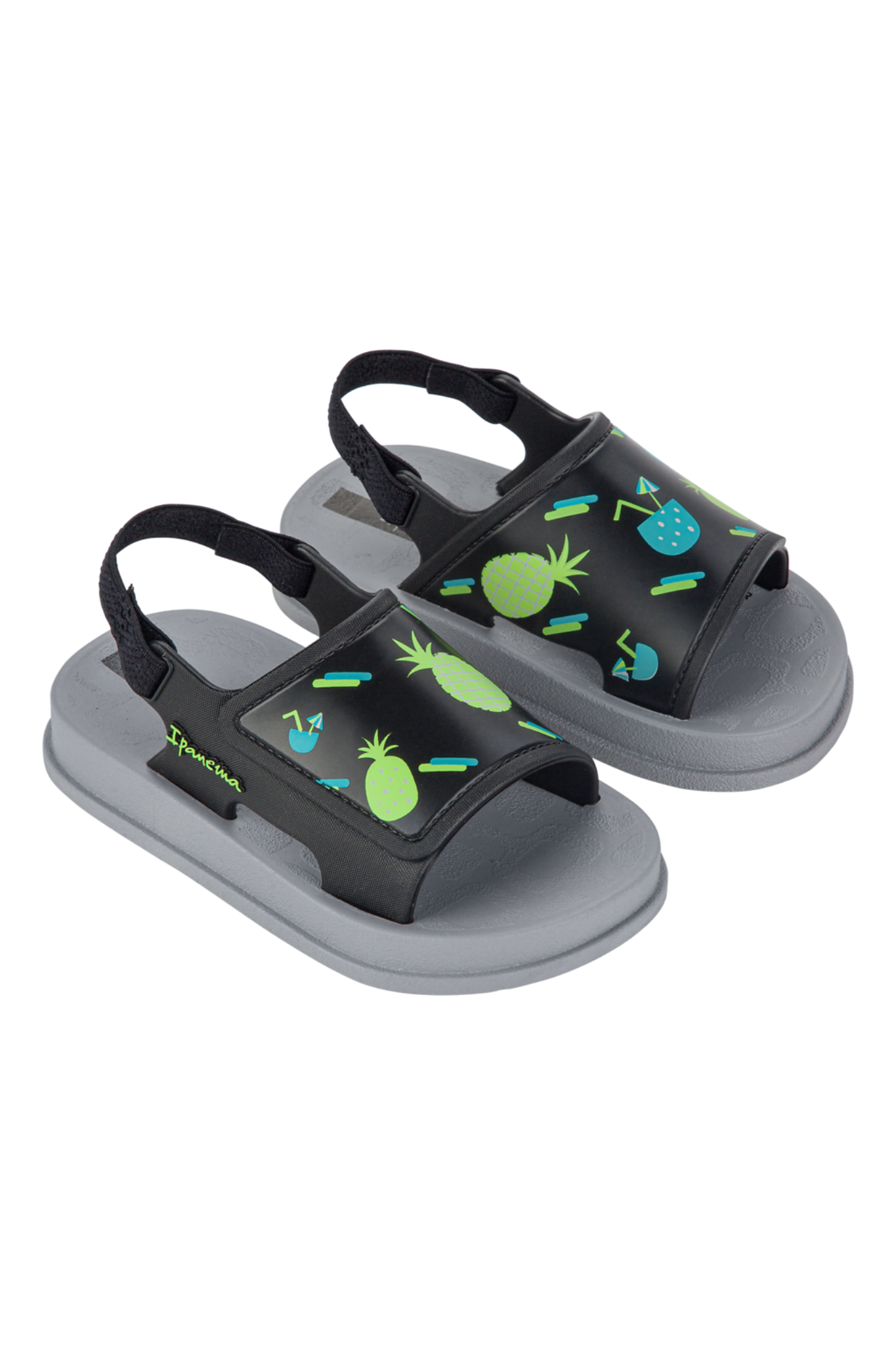 Ipanema Baby Boy Soft Sandal-Grey/Black