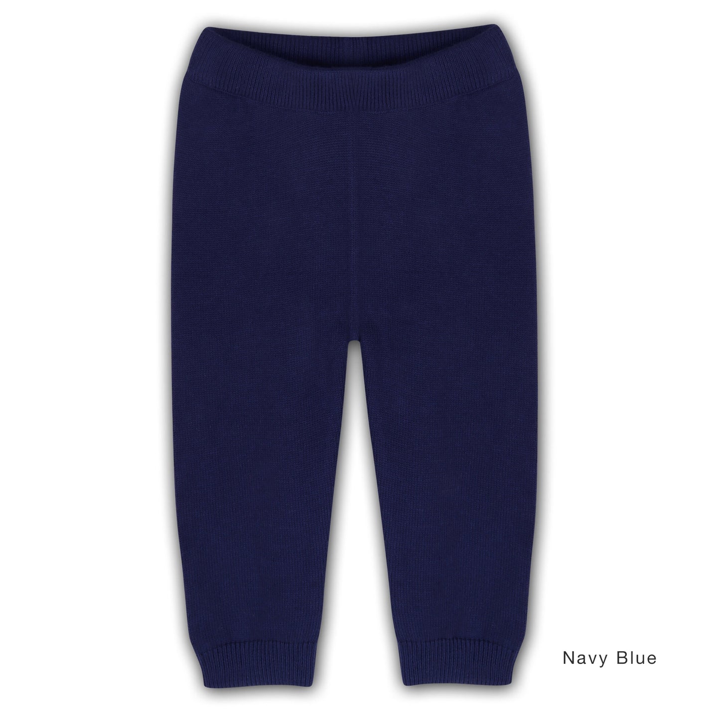 Pocket Sweater Knit Legging Baby Pants - Navy Blue