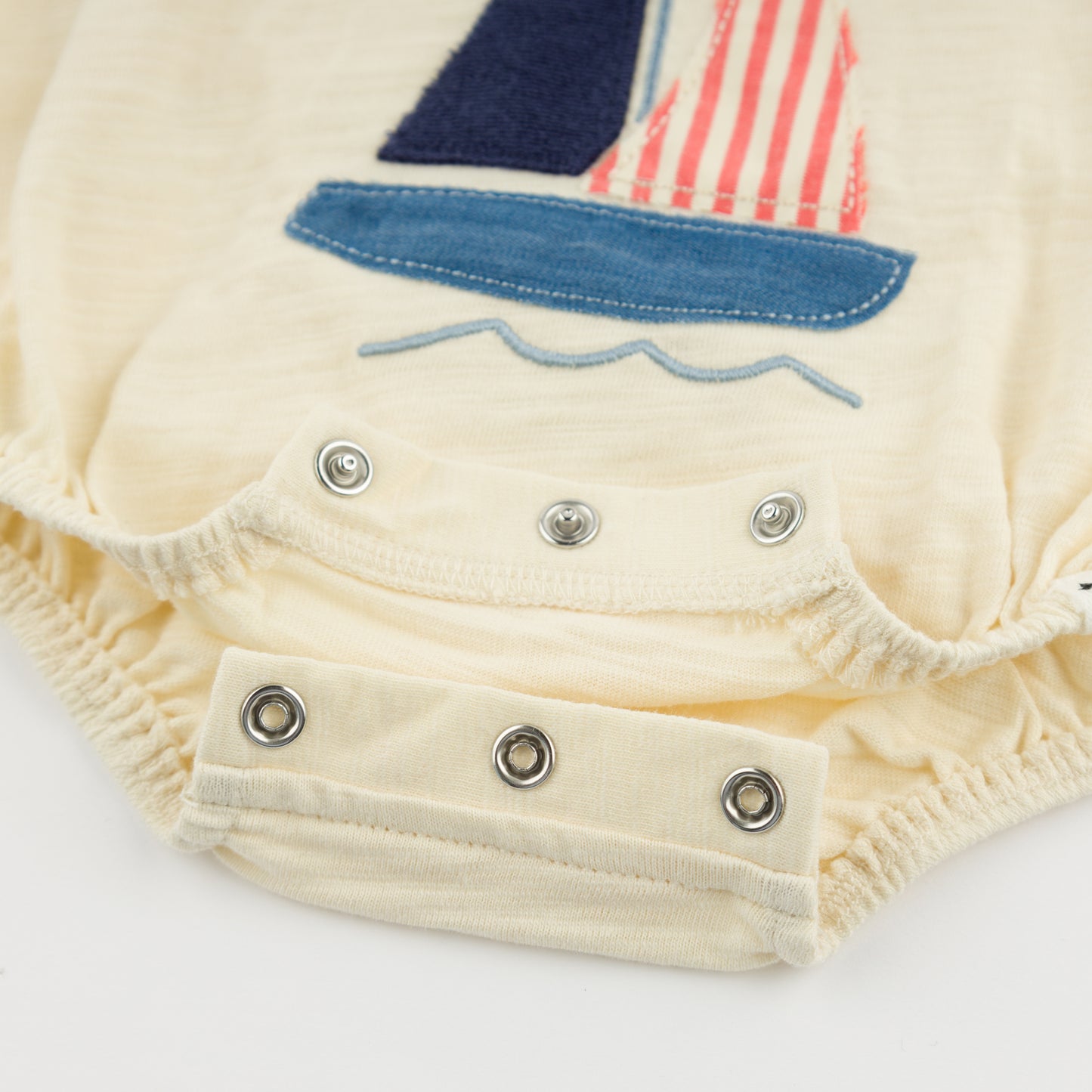 Sailboat Bubble Onesie- Butter