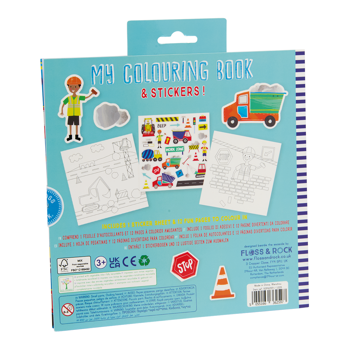 Scribble Sniffs My Colouring Book - Construction