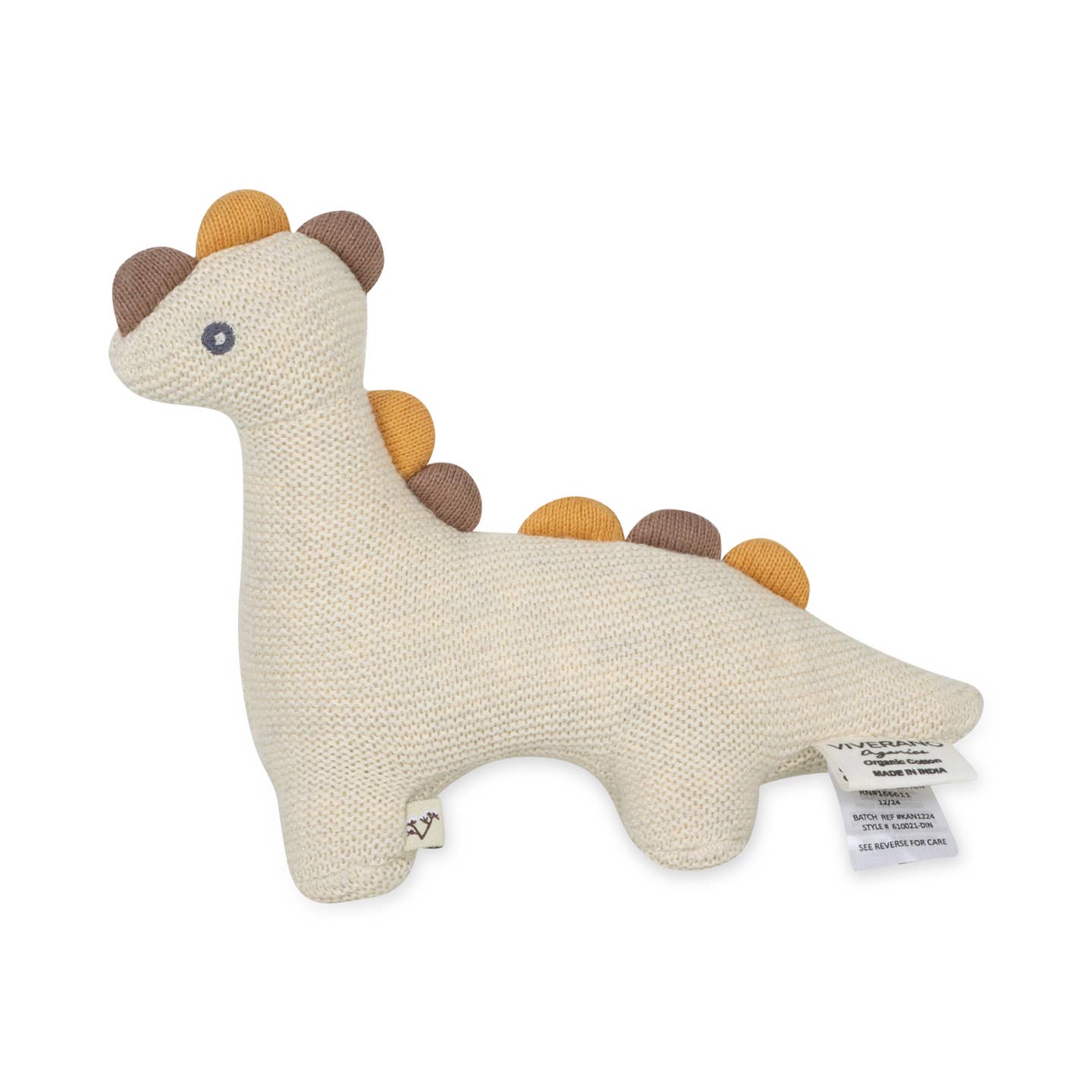 Dino Knit Stuffed Animal Soft Baby Toy