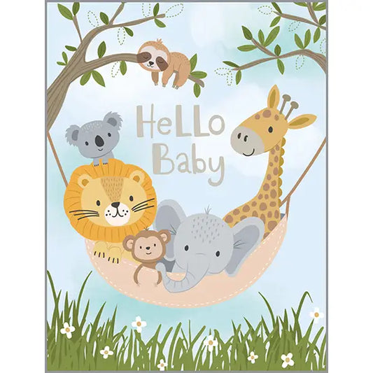 Baby Card - Animal Hammock