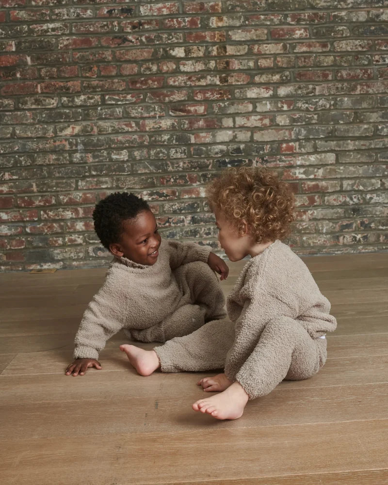 Fuzzy Lounge Pants Taupe