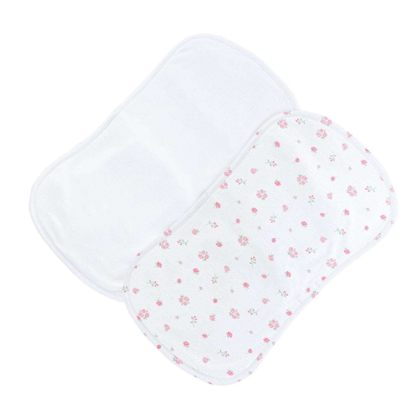 Tiny Rosebud Burp Cloth Set