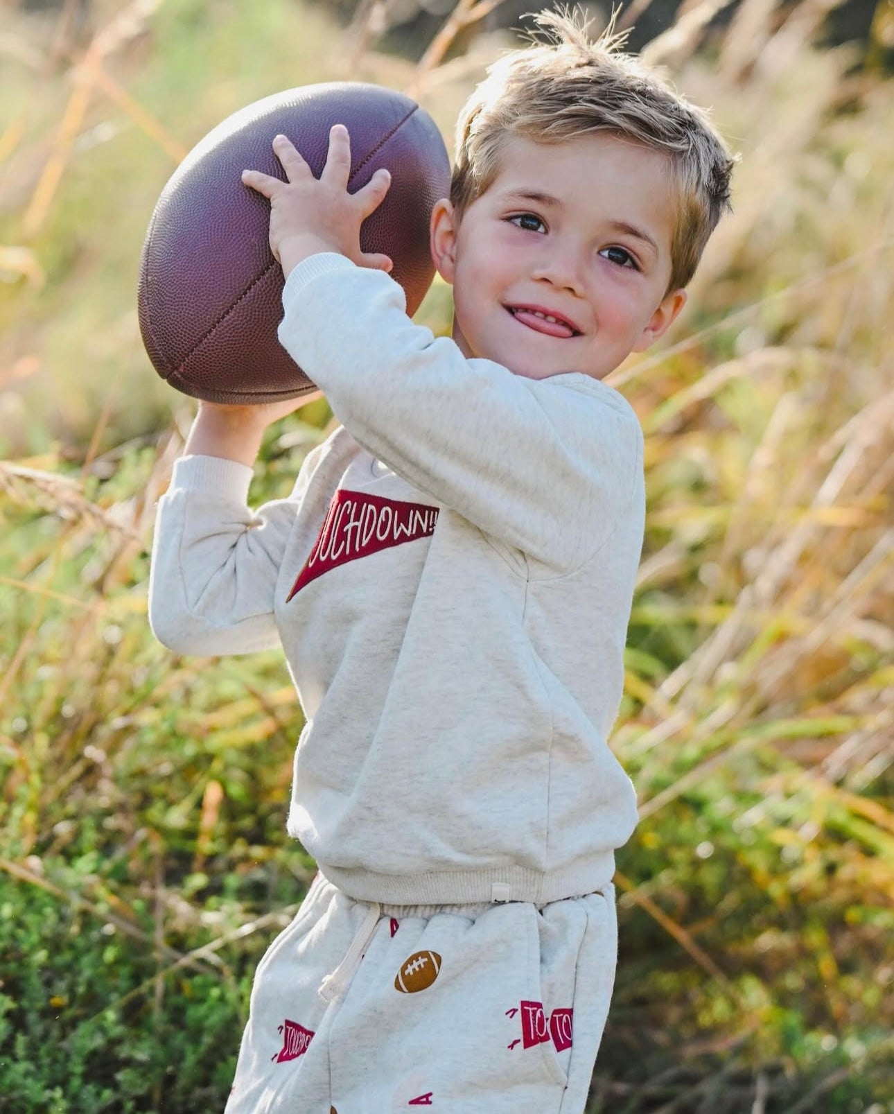 Football Print Brooklyn Jogger