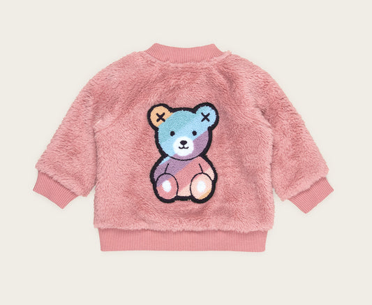 Rainbow Bear Fur Jacket