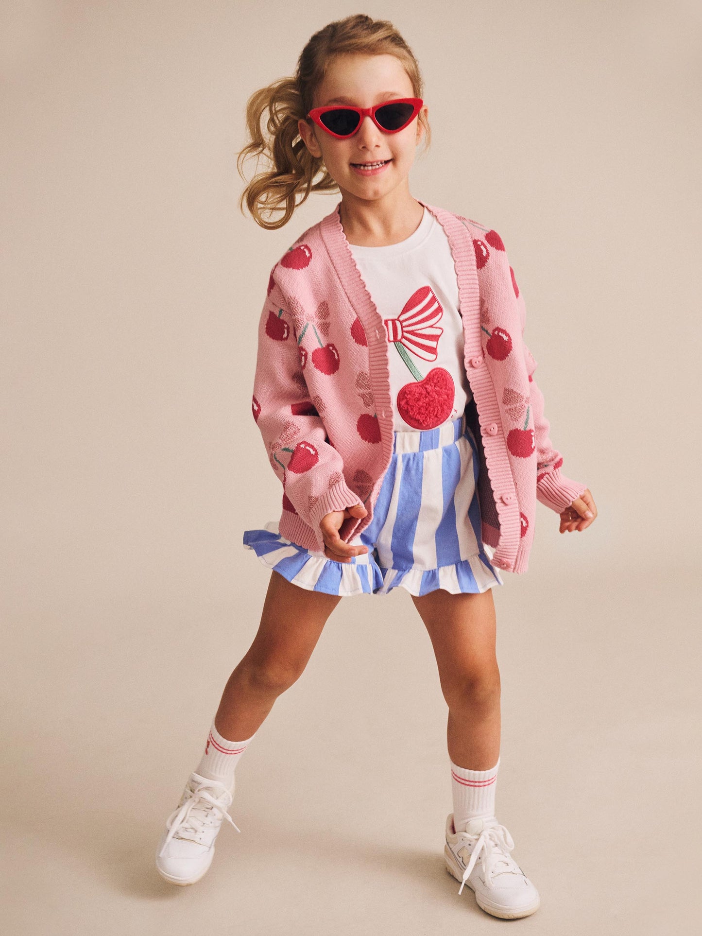 Cherry Pie Scalloped Knit Cardi