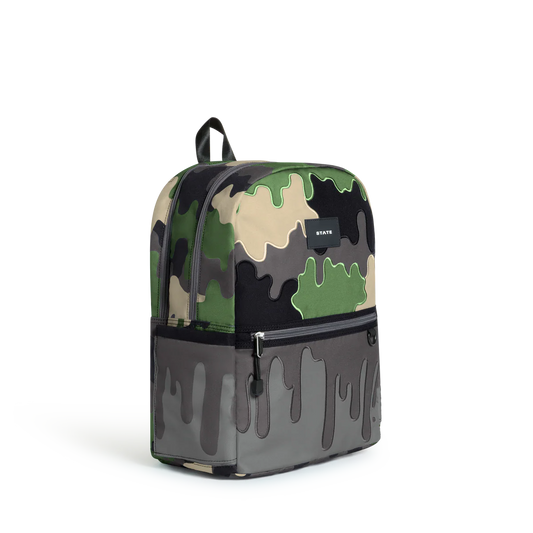 Kane Double Pocket Backpack - Camo Drip