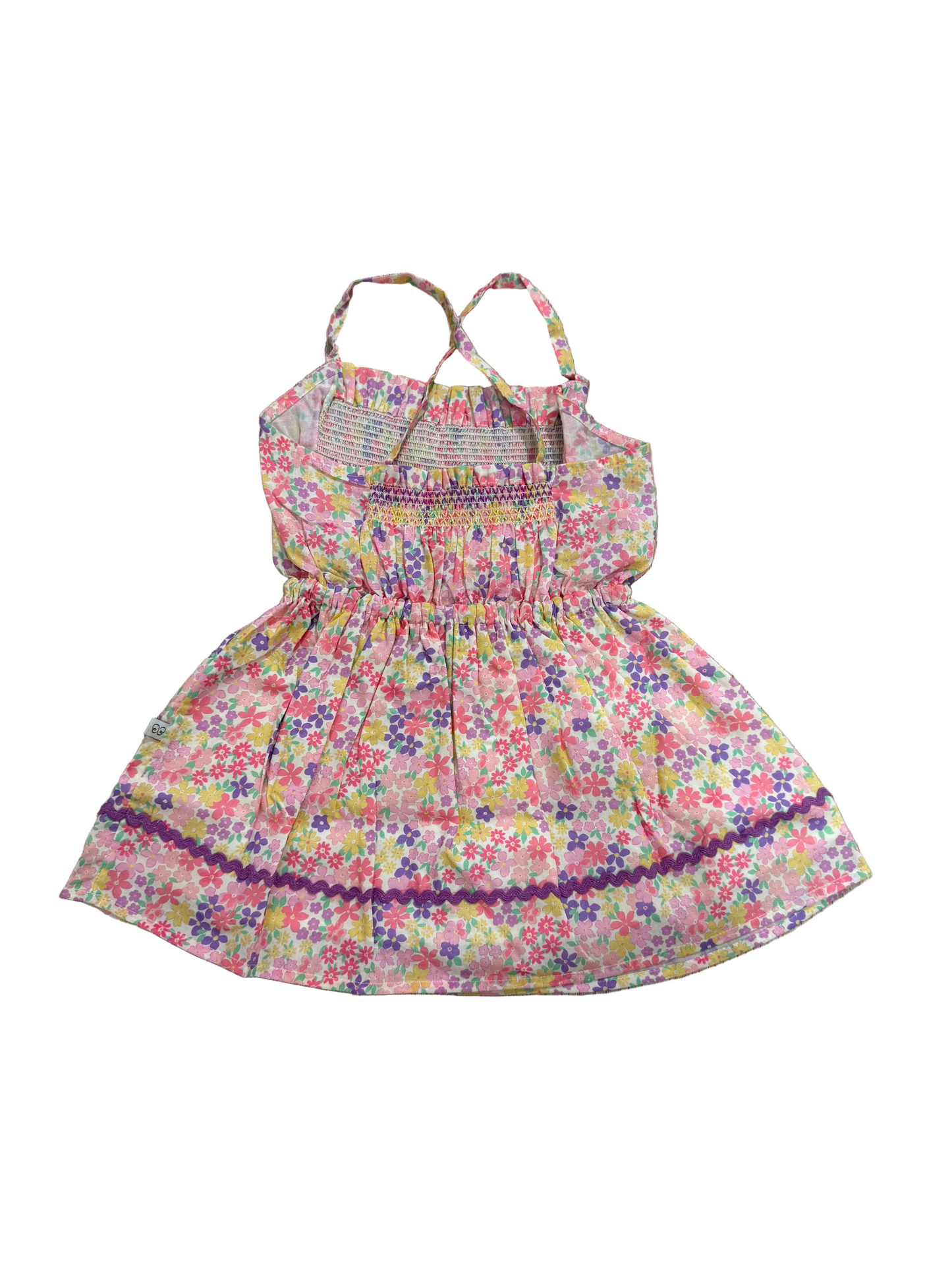 Alisson Dress Emma Floral Purple Print