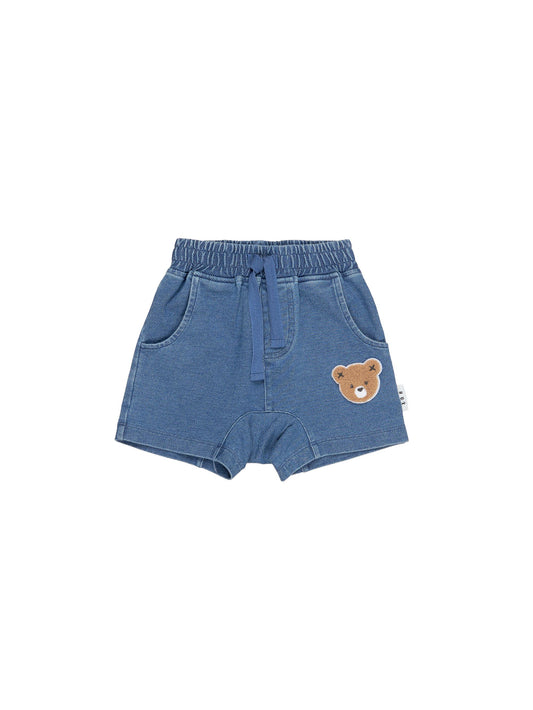 Hux Bear Denim Slouch Shorts