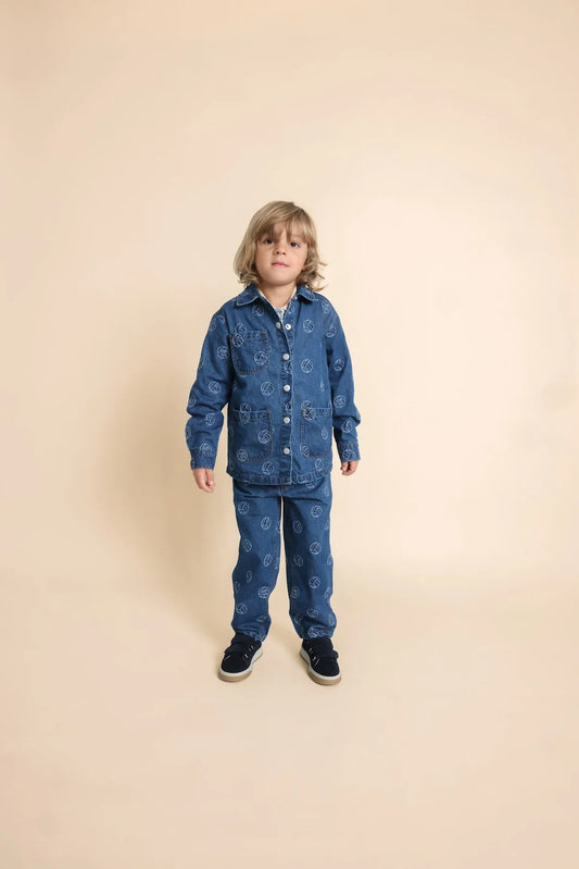 Carl Overshirt Dark Blue Soccer Ball