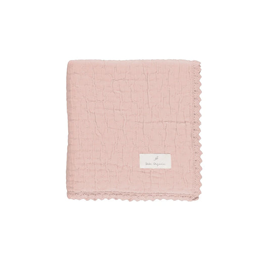 Lumi Blanket Chenille Dusty Rose