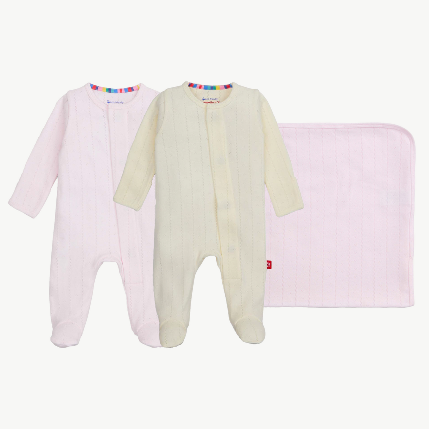 Hello Baby 3PC Gift Set - Cotton Candy / Tofu