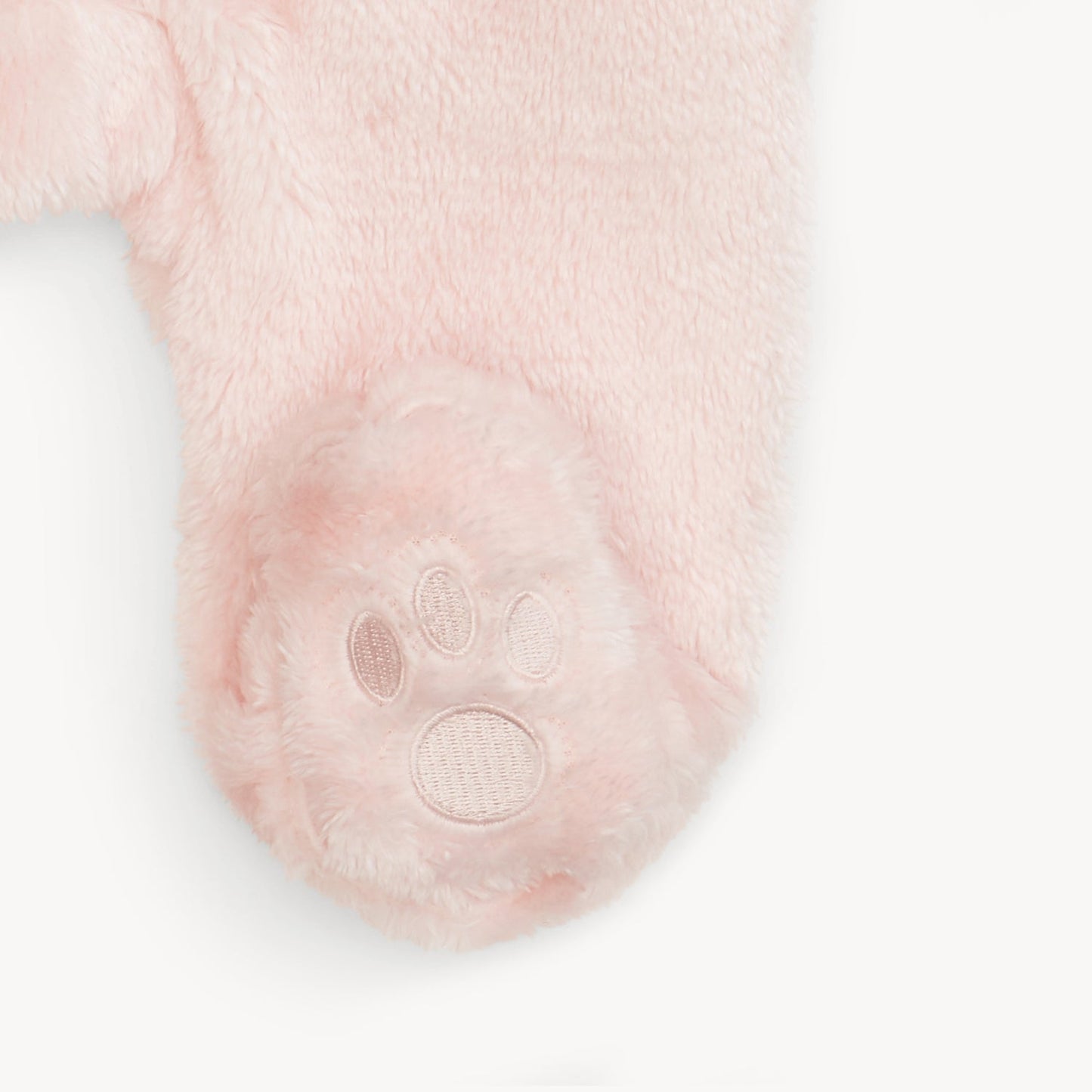 Minky Bear Footie - Pink Blossom