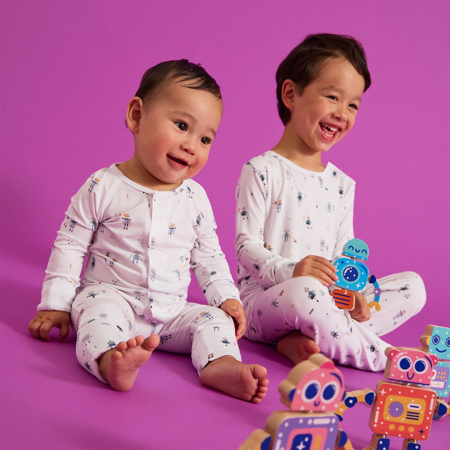 Magnetic Convertible Coverall - Love You A Bot