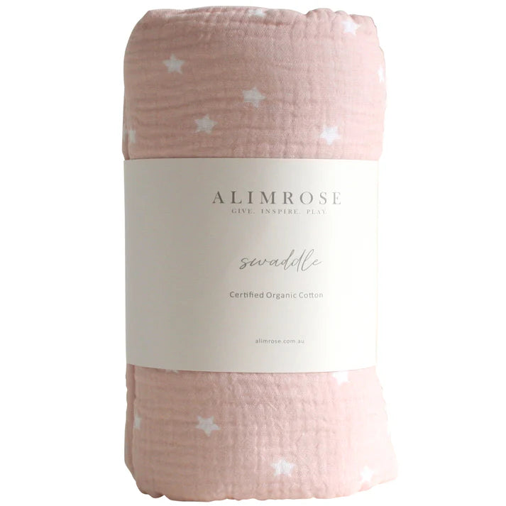Muslin Swaddle- Starry Night Petal