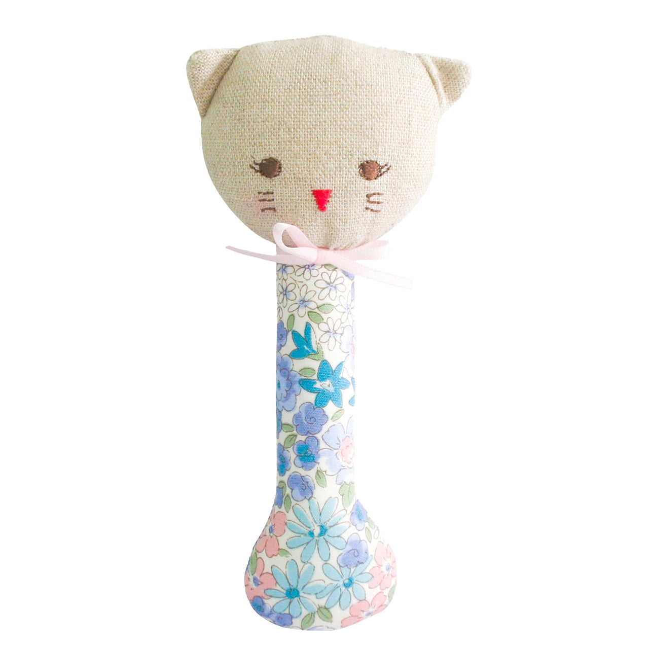 Kitty Stick Rattle - Liberty Blue