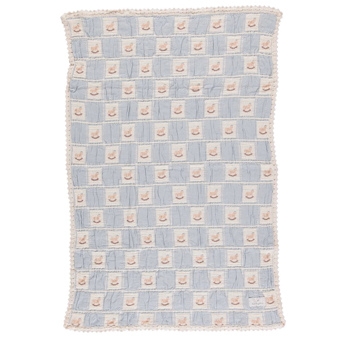 Rocking Horse Blanket Blue Patchwork