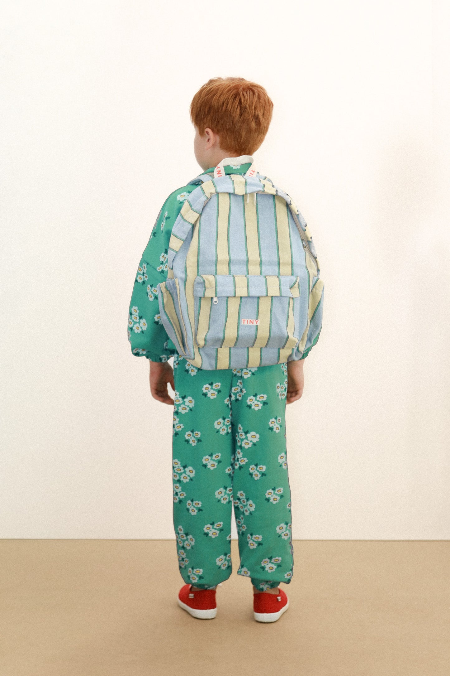 Retro Stripes Backpack Light Denim Wash