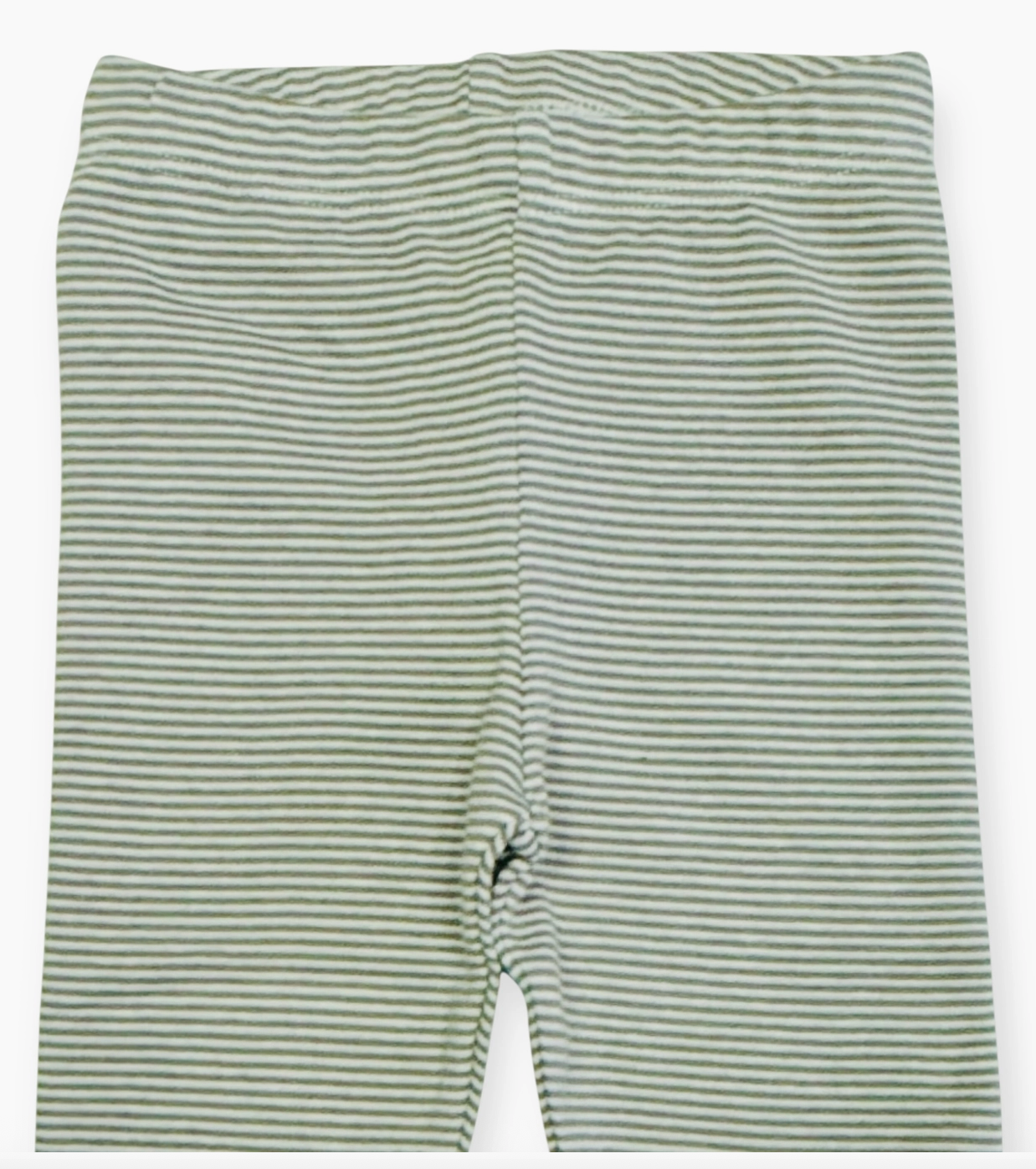 Rib Knit Stripe Legging Pants - Warm Grey Stripe