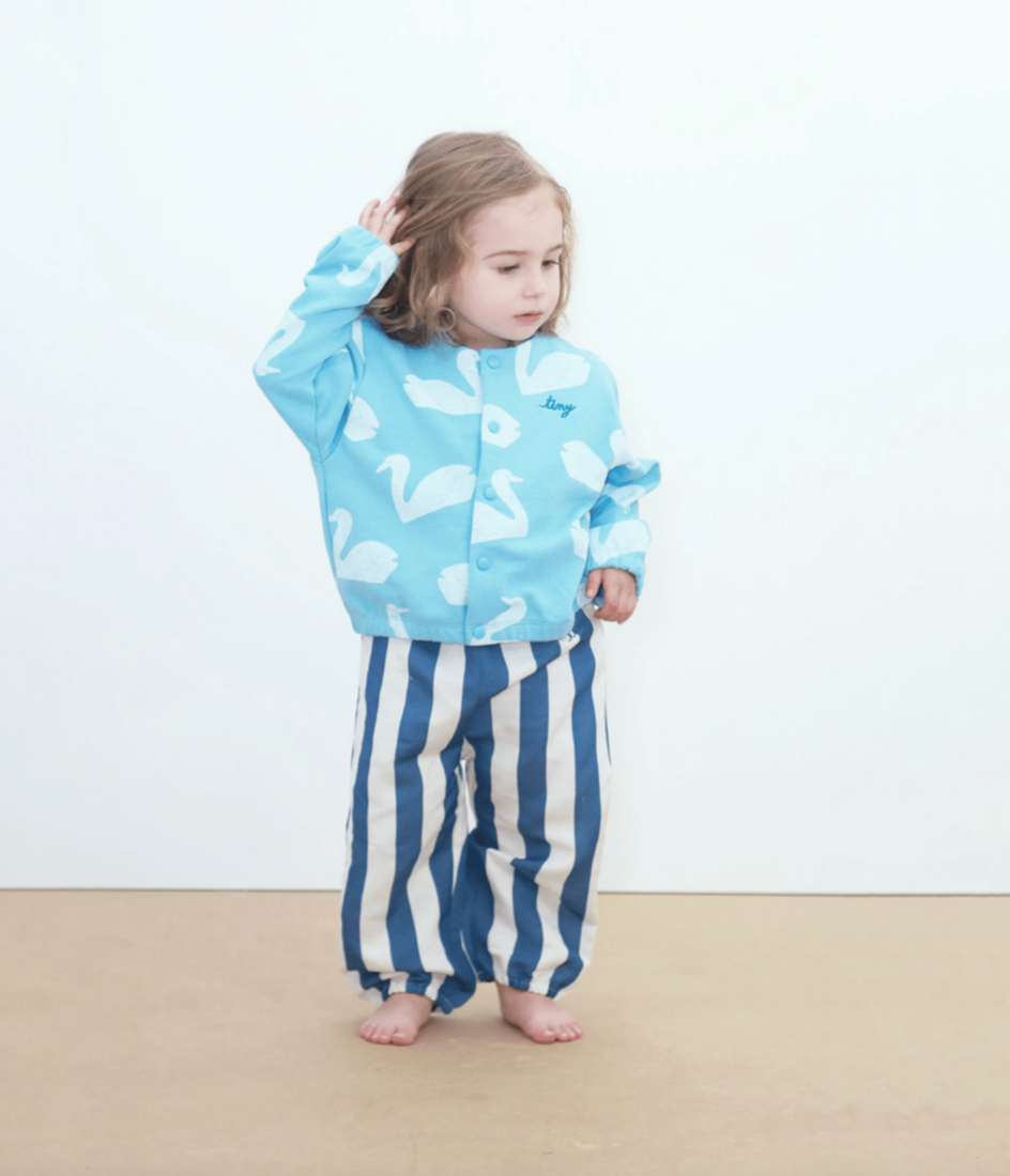 Light Navy Stripes Baby Pant