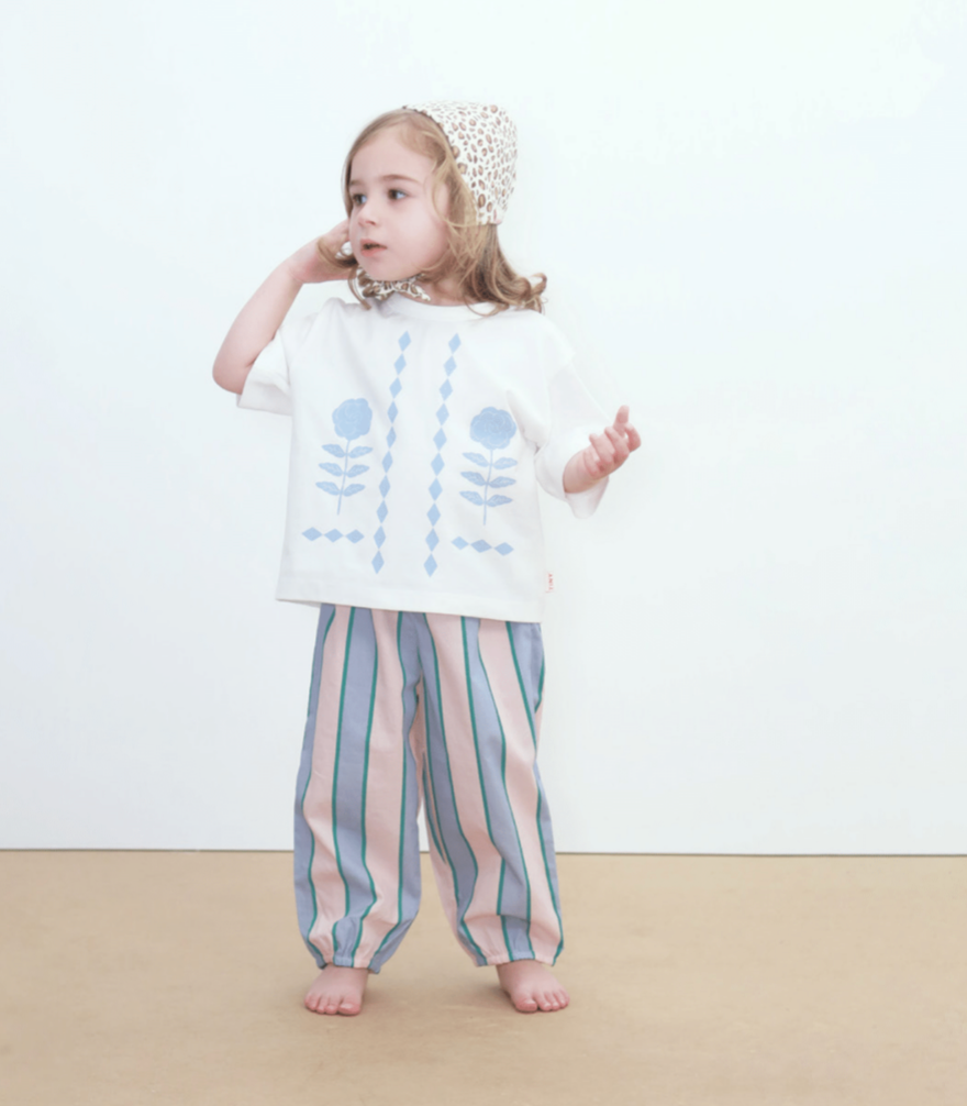 Retro Stripes Baby Poplin Pants