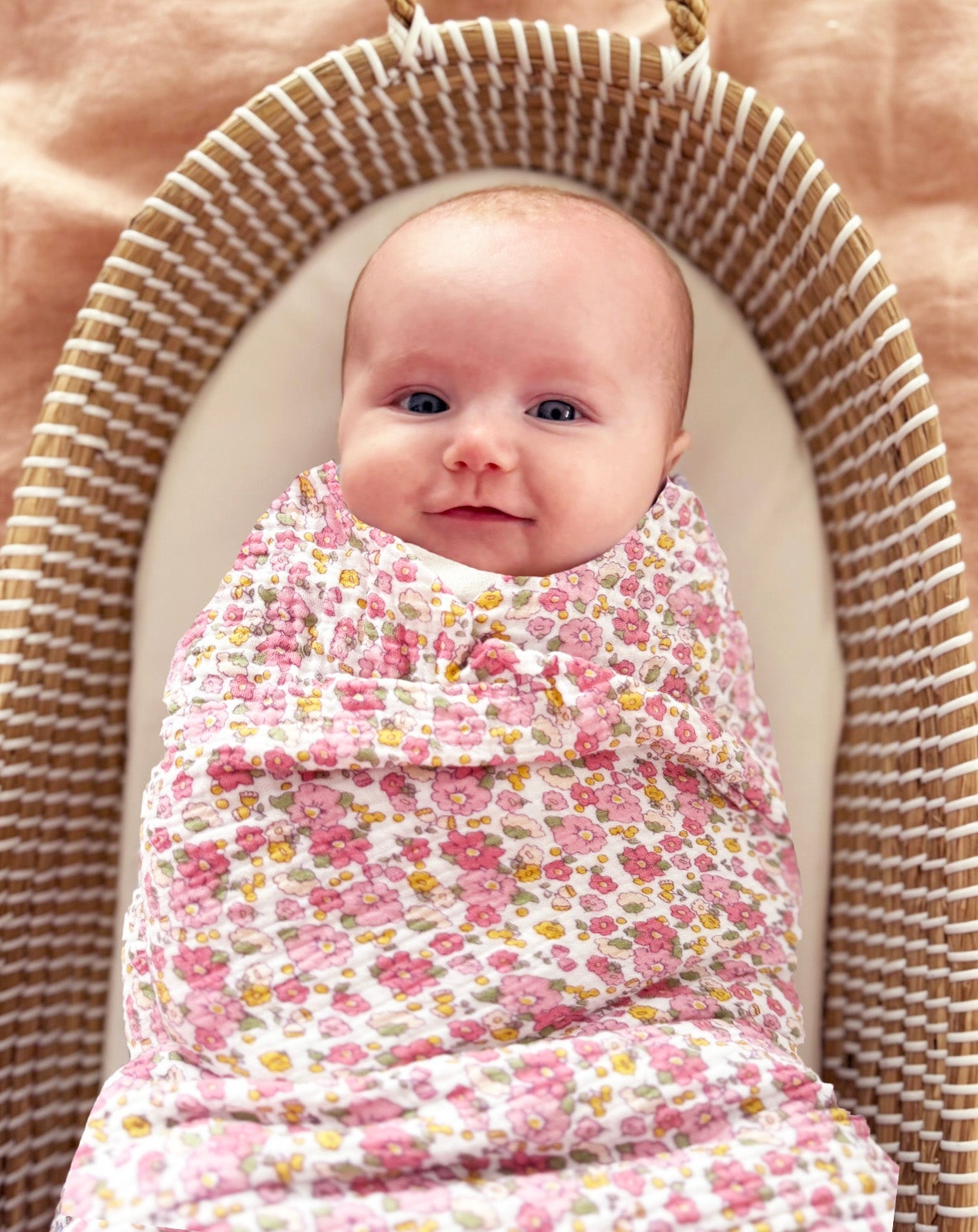Muslin Swaddle- Rose Garden