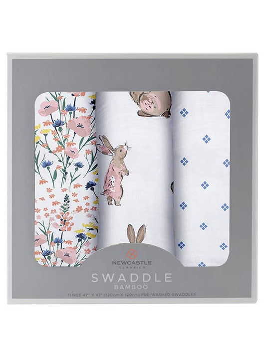 Wildflowers Bamboo Swaddles 3 Pack