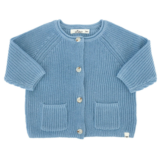 Blue Country Club Knitted Cardigan