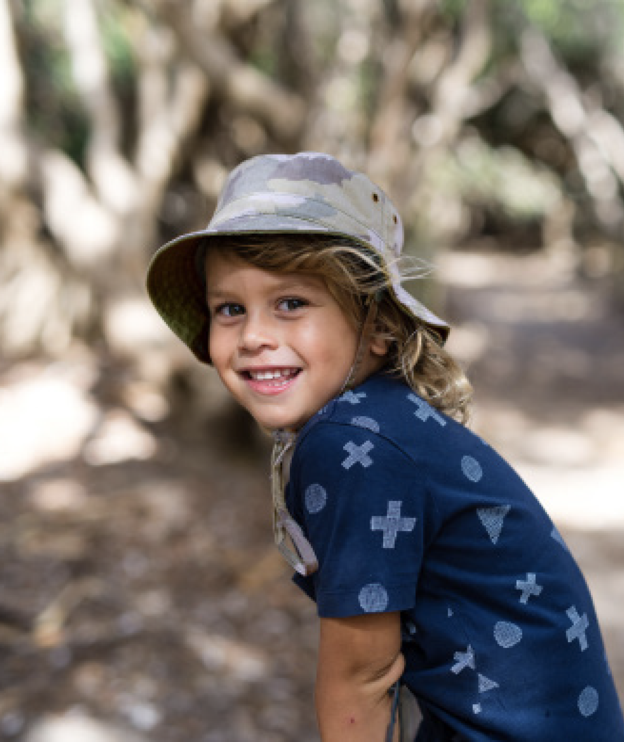 Boys Reversible Bucket Hat - Zachary