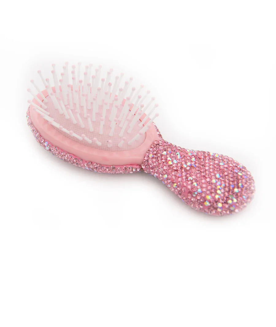 Fully Crystallized Pink Hair Brush