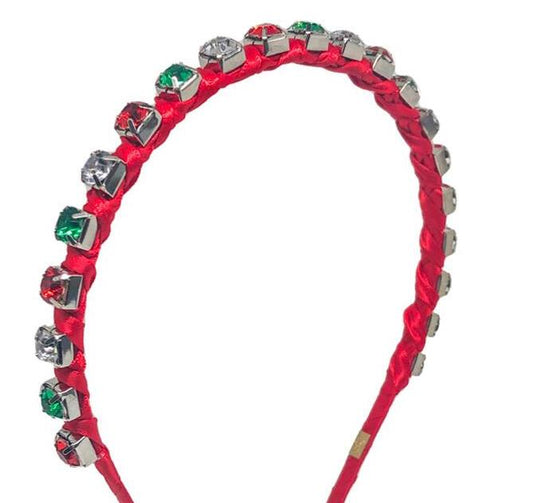Light Red Thin Jewel Headband