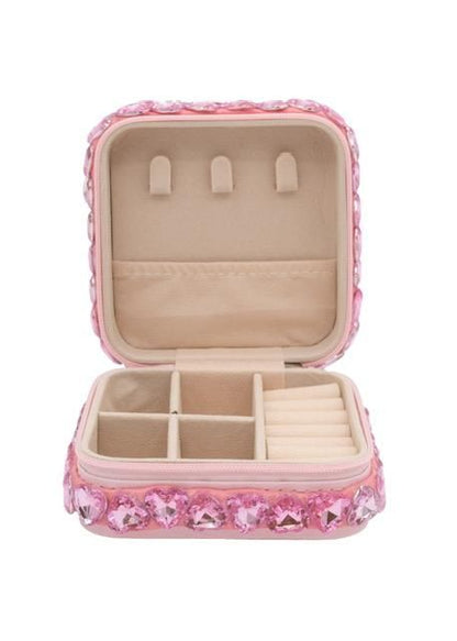 Pink Heart Jewel Jewelry Box