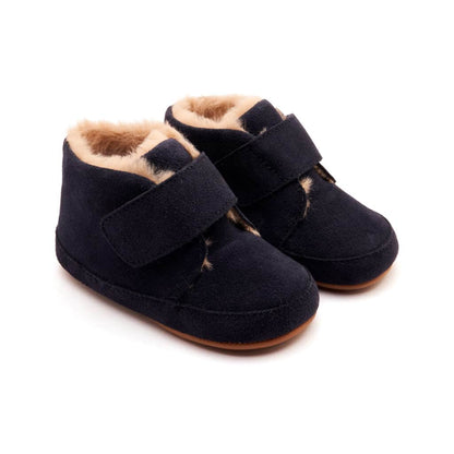 Shoofly Suede Boot- Navy