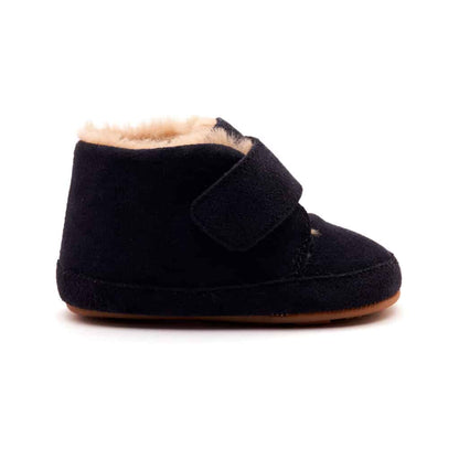 Shoofly Suede Boot- Navy