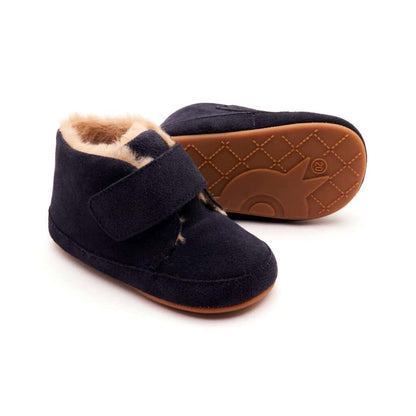 Shoofly Suede Boot- Navy