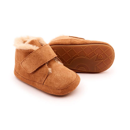 Shoofly Suede Boot- Tan