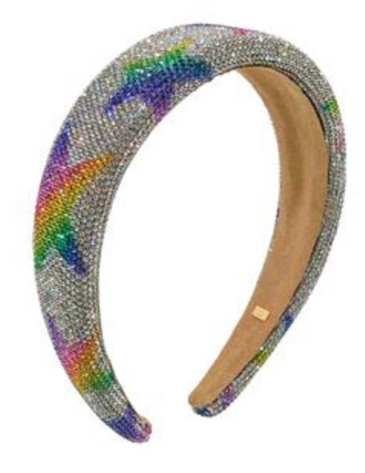 Silver Rainbow Star Crystallized Headband