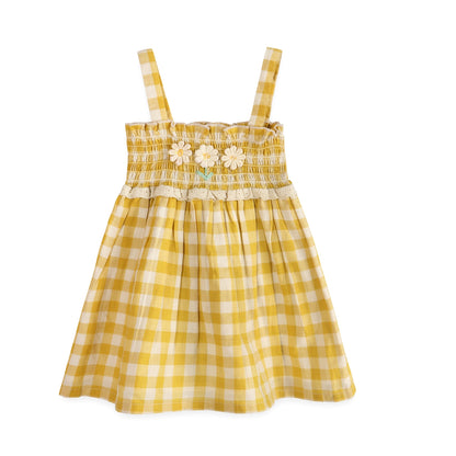 Bonnie Gingham Smocked Baby Dress And Bloomer