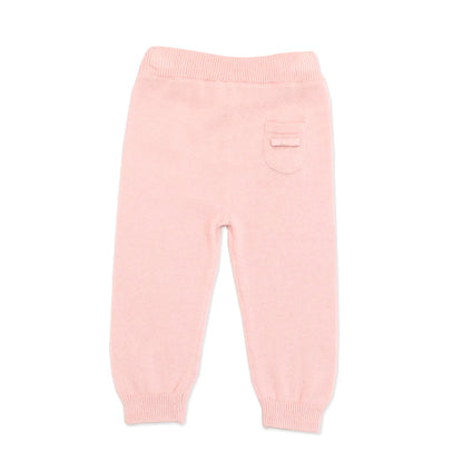 Milan Knit Pants with Pocket- Blush
