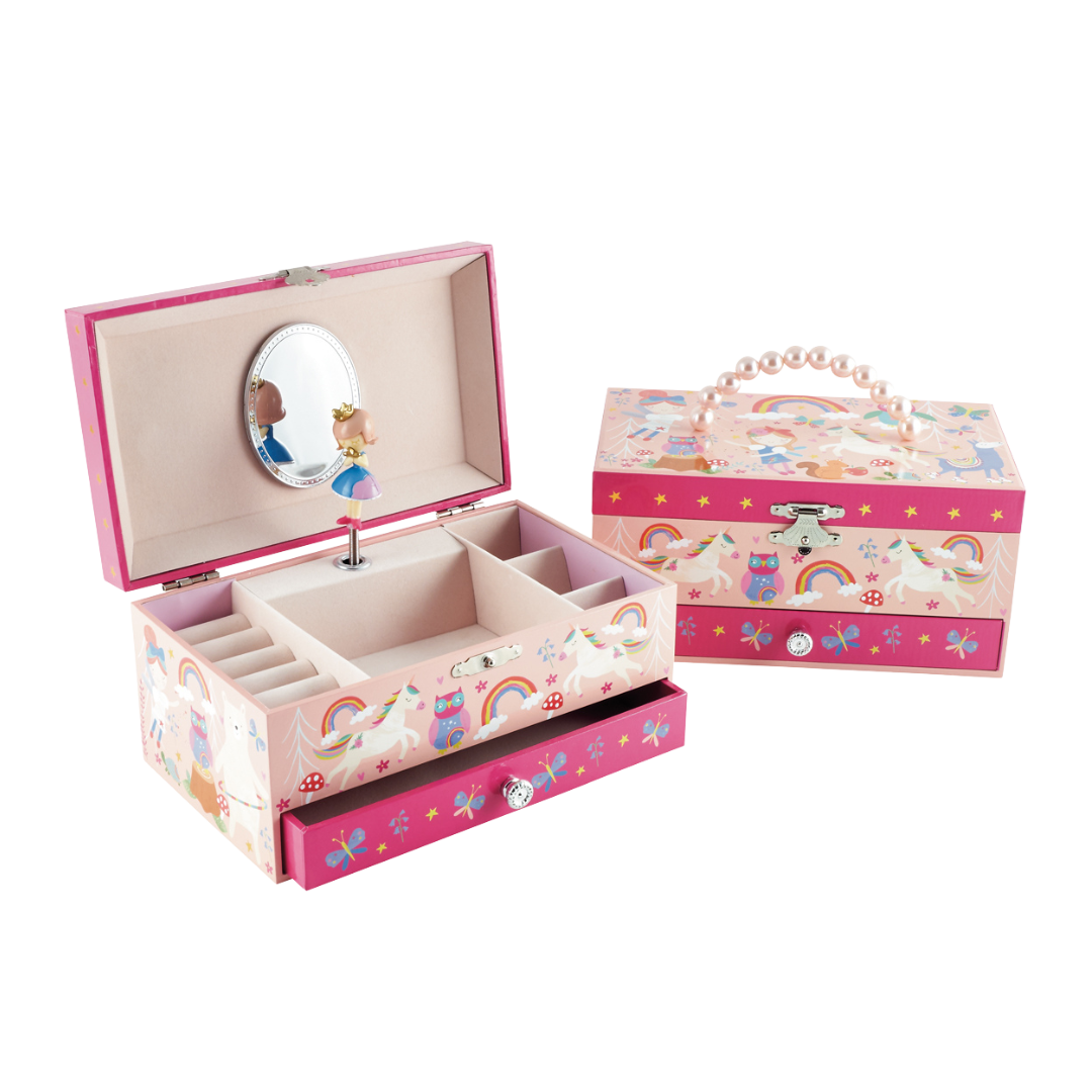 Musical Jewelery Box with Drawer - Rainbow Fairy