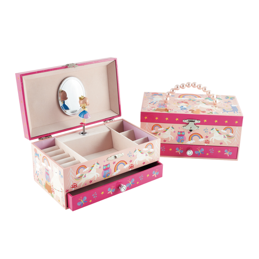 Musical Jewelery Box with Drawer - Rainbow Fairy