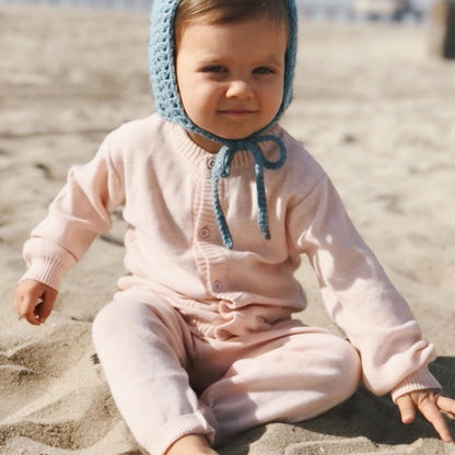 Milan Knit Pants with Pocket- Blush