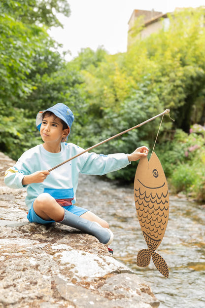 Recycled Cotton Pockets Kid Sweatshirt