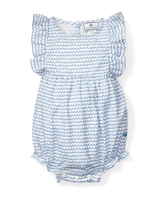 Baby's Twill Ruffled Romper