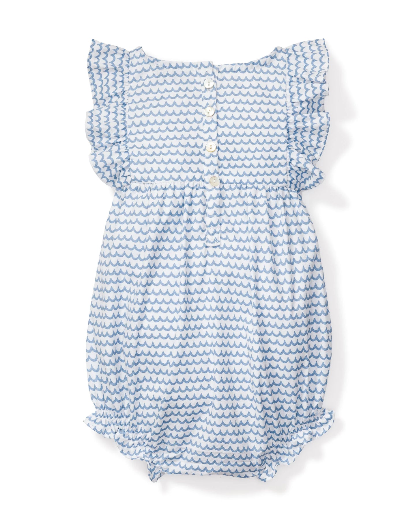 Baby's Twill Ruffled Romper