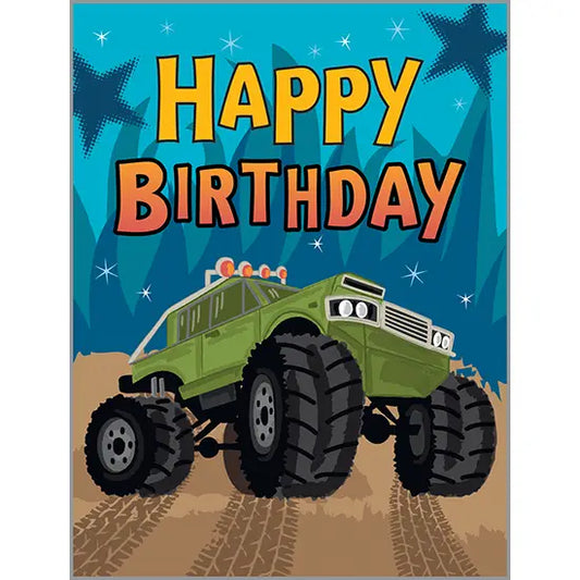 Birthday Greeting Card - Monster Truck-Kids