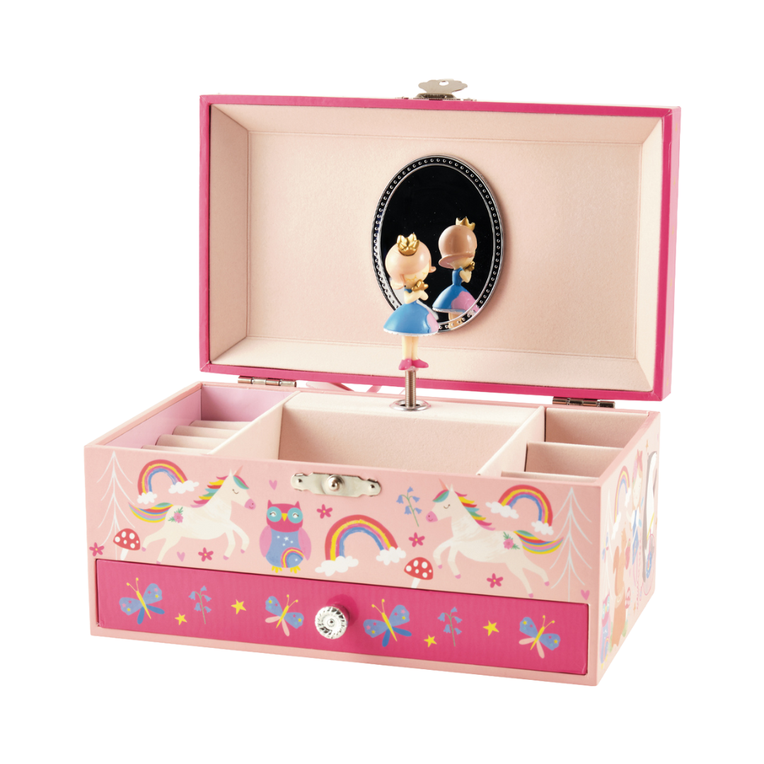 Musical Jewelery Box with Drawer - Rainbow Fairy